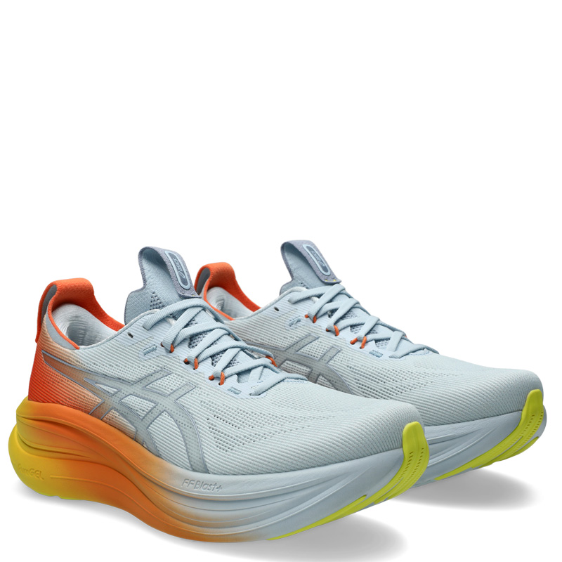 ASICS GEL-NIMBUS 28 SUNNY SIZZLE (1011C221-400)ΑΝΔΡΙΚΑ ΠΑΠΟΥΤΣΙΑ RUNNING Sky/Sun Peach