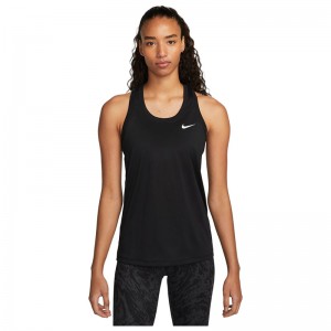 Nike Dri-Fit TANK TEE (DX0706-010)Γυναικεία Μπλούζα Αμάνικη BLACK/WHITE