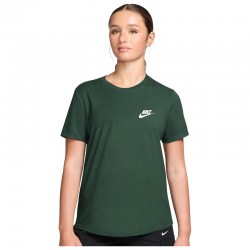 Nike Sportswear Club Essentials (DX7902-323)Γυναικείο T-shirt Fir/Λευκό