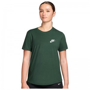 Nike Sportswear Club Essentials (DX7902-323)Γυναικείο T-shirt Fir/Λευκό