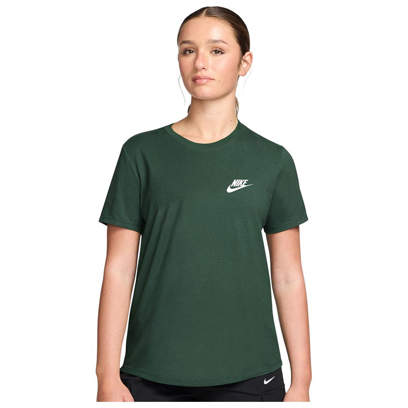 Nike Sportswear Club Essentials (DX7902-323)Γυναικείο T-shirt Fir/Λευκό