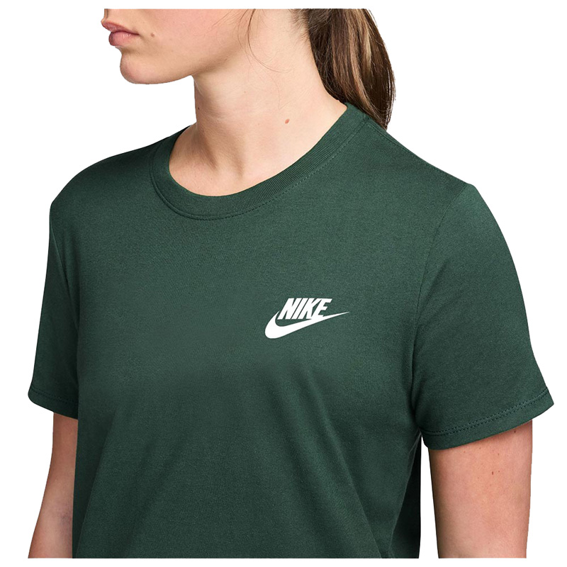 Nike Sportswear Club Essentials (DX7902-323)Γυναικείο T-shirt Fir/Λευκό