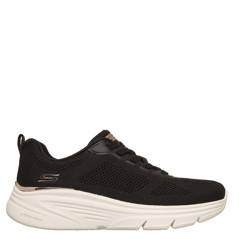 SKECHERS BOBS Arch Fit Elev8 (117720-BLK)ΓΥΝΑΙΚΕΙΟ ΥΠΟΔΗΜΑ BLACK/WHITE/ROSE GOLD
