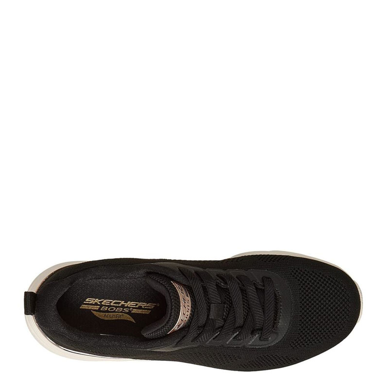 SKECHERS BOBS Arch Fit Elev8 (117720-BLK)ΓΥΝΑΙΚΕΙΟ ΥΠΟΔΗΜΑ BLACK/WHITE/ROSE GOLD