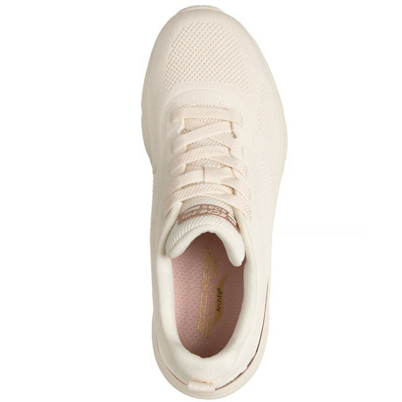 SKECHERS BOBS Arch Fit Elev8 (117720-OFWT)ΓΥΝΑΙΚΕΙΟ ΥΠΟΔΗΜΑ OFF WHITE/ROSE GOLD