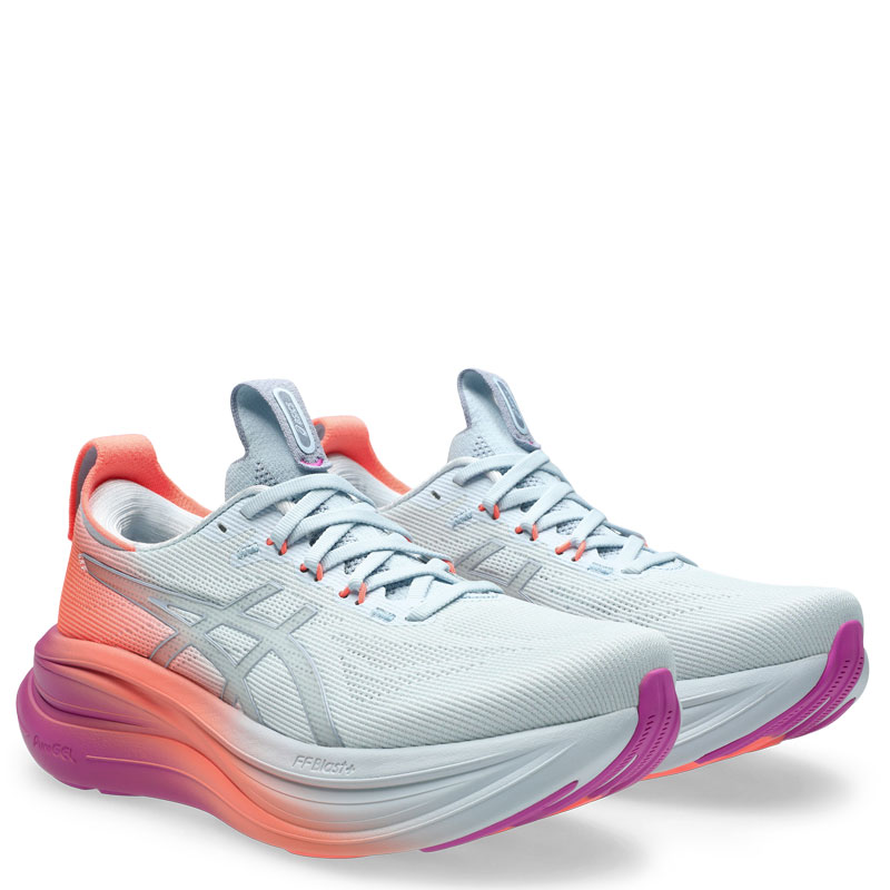 ASICS GEL-NIMBUS 28 SUNNY SIZZLE (1012B987-400)ΓΥΝΑΙΚΕΙΑ ΠΑΠΟΥΤΣΙΑ Sky/Digital Sakura