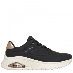 SKECHERS Uno Flex - Echo Air (177799-BLK)ΓΥΝΑΙΚΕΙΟ ΥΠΟΔΗΜΑ BLACK/WHITE/ROSE GOLD