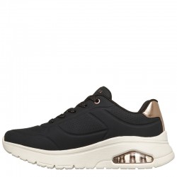SKECHERS Uno Flex - Echo Air (177799-BLK)ΓΥΝΑΙΚΕΙΟ ΥΠΟΔΗΜΑ BLACK/WHITE/ROSE GOLD