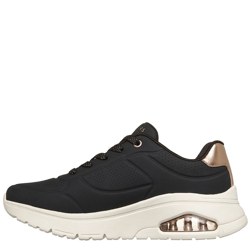 SKECHERS Uno Flex - Echo Air (177799-BLK)ΓΥΝΑΙΚΕΙΟ ΥΠΟΔΗΜΑ BLACK/WHITE/ROSE GOLD