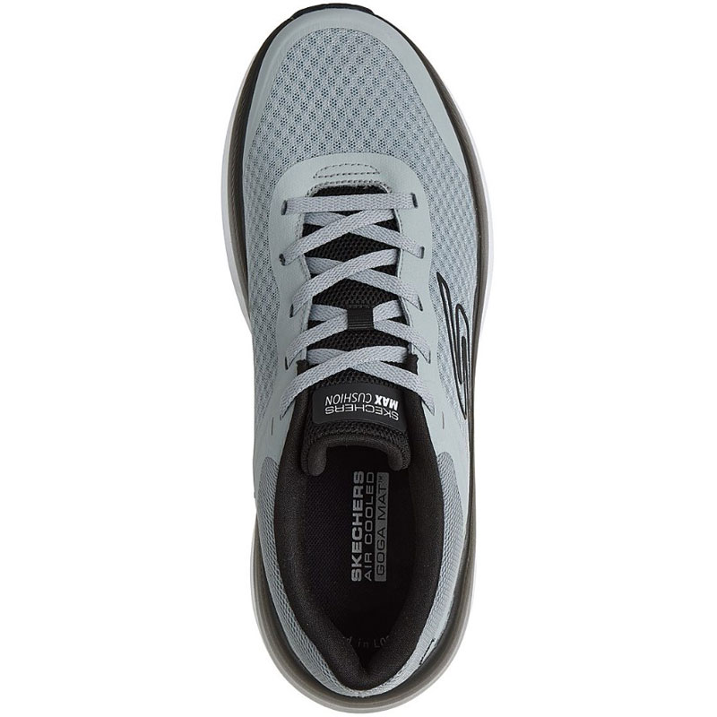 SKECHERS Max Cushioning Endeavour (220613-LGBK)ΑΝΔΡΙΚΑ ΠΑΠΟΥΤΣΙΑ RUNNING ΓΚΡΙ/ΜΑΥΡΟ