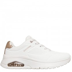 SKECHERS Uno Flex - Echo Air (177799-WHT)ΓΥΝΑΙΚΕΙΟ ΥΠΟΔΗΜΑ WHITE/ROSE GOLD