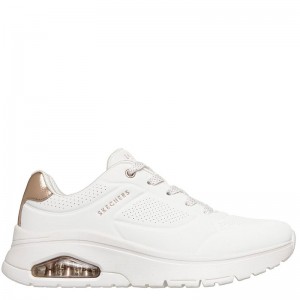 SKECHERS Uno Flex - Echo Air (177799-WHT)ΓΥΝΑΙΚΕΙΟ ΥΠΟΔΗΜΑ WHITE/ROSE GOLD