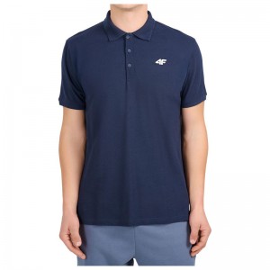 4F Ανδρική Μπλούζα Polo Κοντομάνικη Navy Μπλε (4FWMM00TPTSM0771-31S)