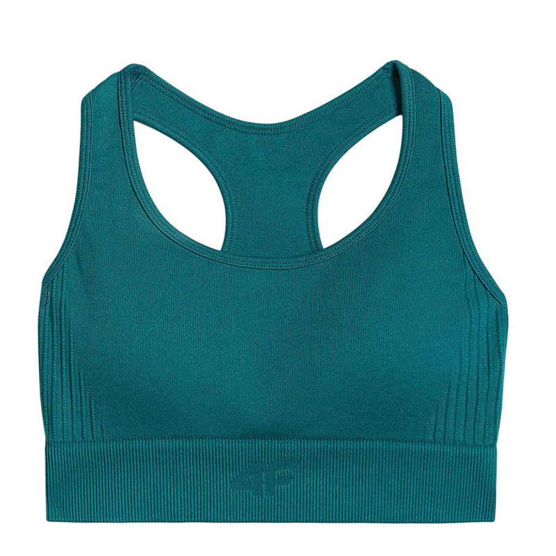 4F Γυναικείο Σουτιέν Προπόνησης Χαμηλής Υποστήριξης χωρίς Ραφή (4FWSS26USBAF242-46S)ΠΡΑΣΙΝΟ