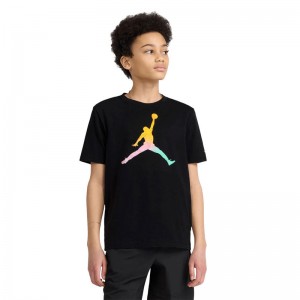 Jordan Tie-Dye Jumpman T-Shirt Kids (95F822-023)Παιδική Κοντομάνικη Μπλούζα Μαύρη