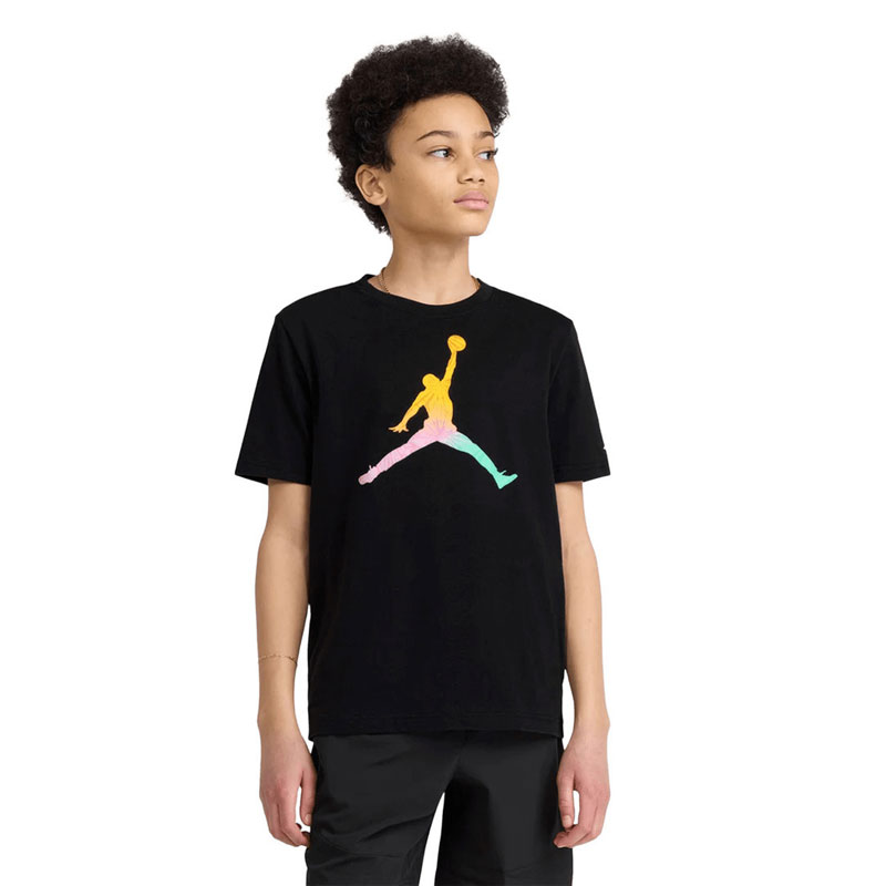 Jordan Tie-Dye Jumpman T-Shirt Kids (95F822-023)Παιδική Κοντομάνικη Μπλούζα Μαύρη