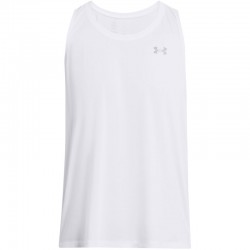 UNDER ARMOUR LAUNCH SINGLET  T-shirt (1382585-100)ΑΝΔΡΙΚΟ ΑΜΑΝΙΚΟ T-SHIRT ΛΕΥΚΟ