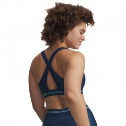 UNDER ARMOUR CROSSBACK MID BRA (1361034-498)ΓΥΝΑΙΚΕΙΟ ΜΠΟΥΣΤΑΚΙ Wham Blue/Blue Haze
