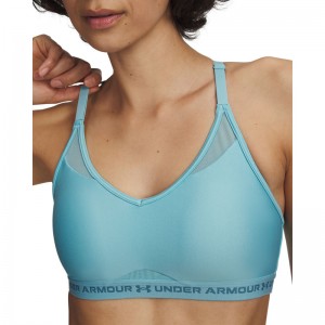 Under Armour UA Crossback Low Bra (1386424-425)ΓΥΝΑΙΚΕΙΟ ΜΠΟΥΣΤΑΚΙ Blue Haze/Boundless Blue