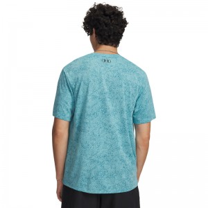 UNDER ARMOUR UA Tech Tee Novelty (6005920-425)ΑΝΔΡΙΚΟ T-SHIRT Blue Haze/Black
