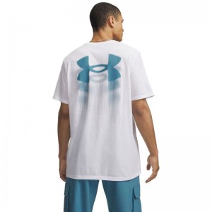 Under Armour Blur Logo (6009245-100)ΑΝΔΡΙΚΟ T-SHIRT White/Boundless Blue
