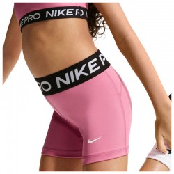 Nike Pro Παιδικό Biker Σορτς (DA1033-641)ΡΟΖ/ΜΑΥΡΟ