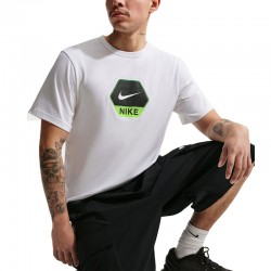 Nike Sportswear  T-Shirt (IQ0471-101)Ανδρικό T-Shirt WHITE/ELECTRIC GREEN