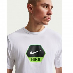 Nike Sportswear  T-Shirt (IQ0471-101)Ανδρικό T-Shirt WHITE/ELECTRIC GREEN