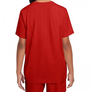 Nike Sportswear Futura HBR Tee (FZ5178-659)ΠΑΙΔΙΚΟ T-SHIRT UNIVERSITY RED/WHITE/WHITE