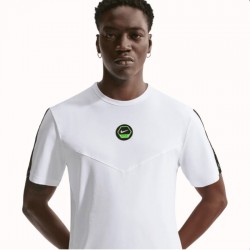 NIKE SPORTSWEAR DRI-FIT TEE (IH4288-101)ΑΝΔΡΙΚΟ T-SHIRT WHITE/WHITE/ELECTRIC GREEN