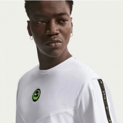 NIKE SPORTSWEAR DRI-FIT TEE (IH4288-101)ΑΝΔΡΙΚΟ T-SHIRT WHITE/WHITE/ELECTRIC GREEN