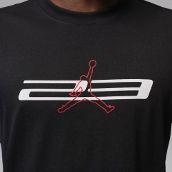 Jordan Sport Dri-FIT Graphic T-Shirt (IR0864-010)ΑΝΔΡΙΚΟ T-SHIRT BLACK/WHITE/UNIVERSITY RED