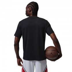 Jordan Sport Dri-FIT Graphic T-Shirt (IR0864-010)ΑΝΔΡΙΚΟ T-SHIRT BLACK/WHITE/UNIVERSITY RED