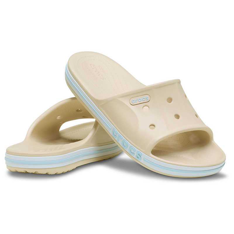 Crocs Bayaband Slide Ανατομικές Παντόφλες  (205392-1LI)Winter White/Multi
