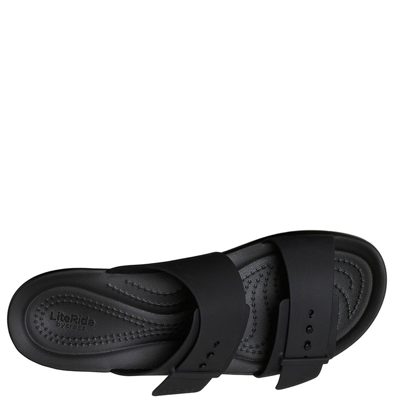 Crocs Brooklyn Buckle Low (211215-001)Γυναικεία ανατομικά σανδάλια Μαυρα