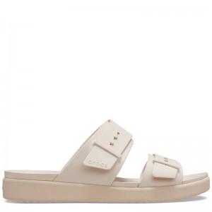 Crocs Brooklyn Buckle Low (211215-6UR)Γυναικεία ανατομικά σανδάλια/πλατφόρμες ΡΟΖ