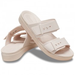 Crocs Brooklyn Buckle Low (211215-6UR)Γυναικεία ανατομικά σανδάλια/πλατφόρμες ΡΟΖ
