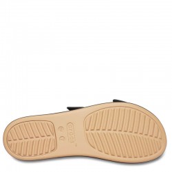 Crocs Brooklyn Buckle Matte Wrap Low Wedge (212408-0RI)Γυναικεία ανατομικά σανδάλια/πλατφόρμες  Black/Cashew