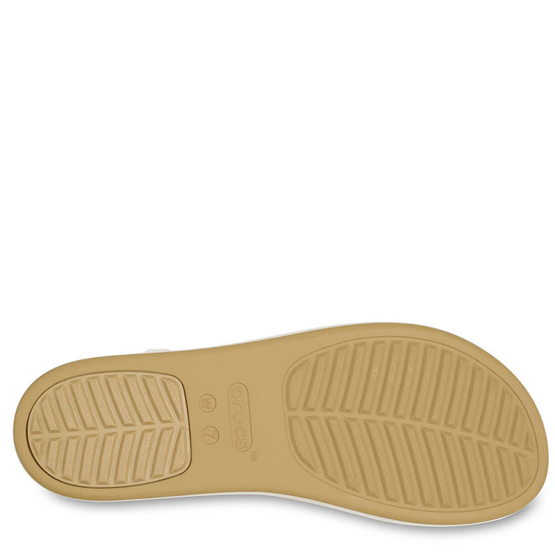 Crocs Brooklyn Matte Wrap Low Wedge (211802-00O) Γυναικεία ανατομικά πέδιλα Chalk / Tan