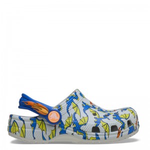 Crocs Toddler Classic Dragon Graphic Clog (212514-1FT)ΒΡΕΦΙΚΑ ΣΑΜΠΟ ΠΟΛΥΧΡΩΜΑ
