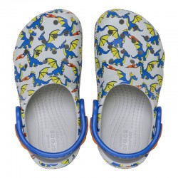 Crocs Toddler Classic Dragon Graphic Clog (212514-1FT)ΒΡΕΦΙΚΑ ΣΑΜΠΟ ΠΟΛΥΧΡΩΜΑ