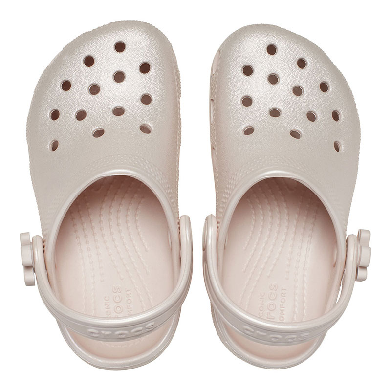 Crocs Toddler Classic Pearl Shine Clog (212815-6UR)ΒΡΕΦΙΚΑ ΣΑΜΠΟ ΡΟΖ