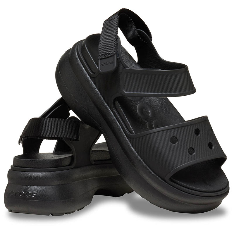 Crocs Soho Y-Strap Sandal (211755-001) Γυναικεία σανδάλια πλατφόρμες Μαυρες