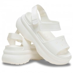 Crocs Soho Y-Strap Sandal (211755-0WV)Γυναικεία σανδάλια πλατφόρμες  Off-White/Εκρού