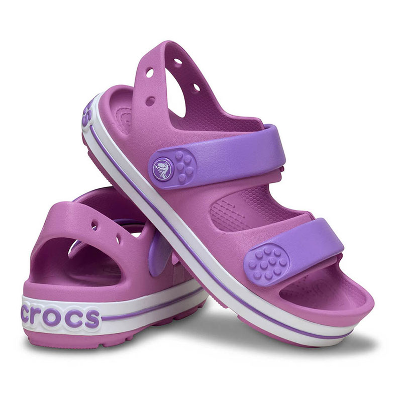 CROCS Crocband Cruiser Sandal T (209424-6WQ)ΒΡΕΦΙΚΑ ΣΑΝΔΑΛΙΑ Bubble  ΡΟΖ/ΛΙΛΑ