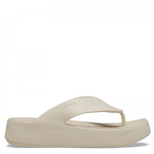Crocs Getaway Platform Flip (209410-160)ΓΥΝΑΙΚΕΙΑ ΣΑΓΙΟΝΑΡΑ ΜΠΕΖ