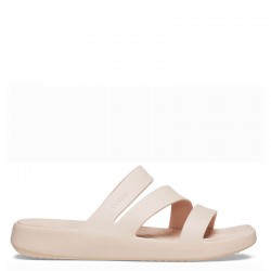 CROCS Getaway Strappy - Stucco (209587-6UR)ΓΥΝΑΙΚΕΙΟ ΣΑΝΔΑΛΙ Quartz Ροζ / Nude