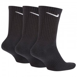 Nike Everyday Cushion Crew 3Pack Unisex Κάλτσες (SX7664-010)3 ΖΕΥΓΑΡΙΑ ΚΑΛΤΣΕΣ ΜΑΥΡΕΣ