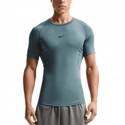 Nike Pro fitness Dri-FIT (FB7932-382)Ανδρική εφαρμοστή κοντομάνικη μπλούζα MINERAL SLATE/BLACK
