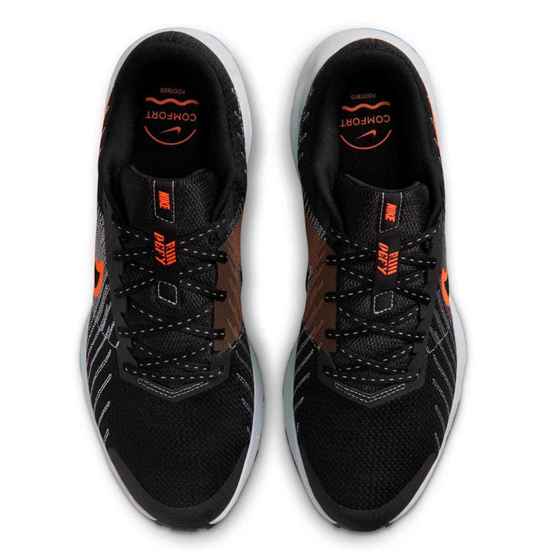 Nike Run Defy (HM9594-011)ΑΝΔΡΙΚΑ ΠΑΠΟΥΤΣΙΑ BLACK/TOTAL ORANGE-WOLF GREY